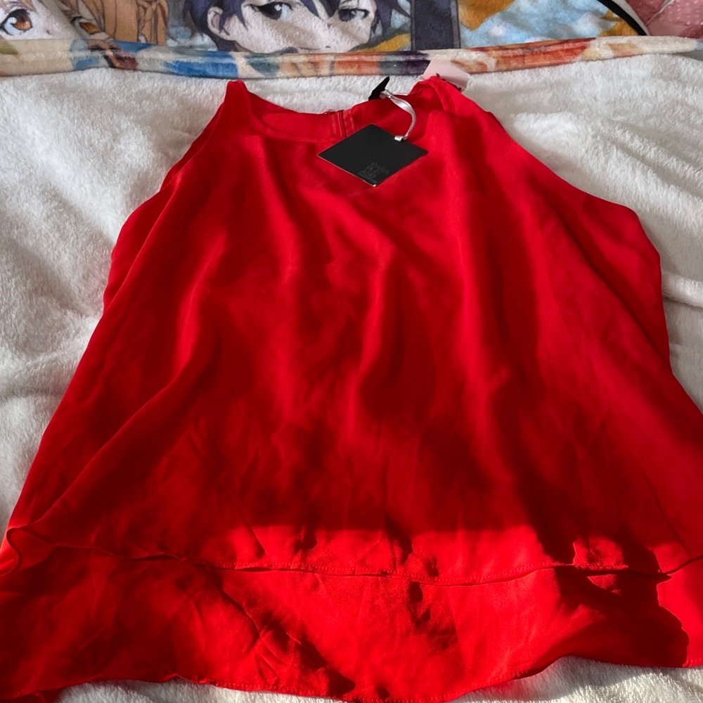 Paraphrase Bold Scarlet Tank Top